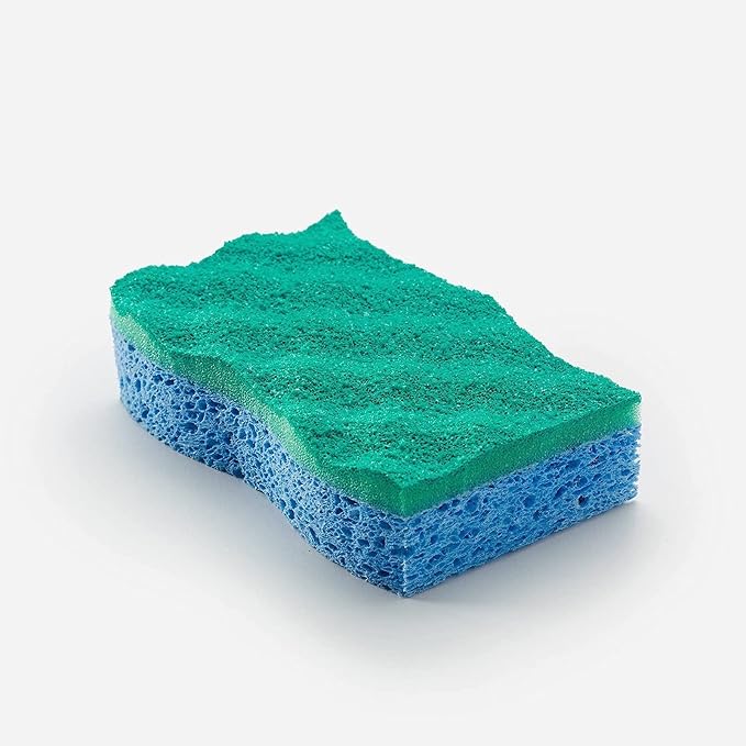 O-Cedar Scrunge Non-Scratch Scrub Sponge Multi-Use,All-Purpose,Odor-Resistant,Scrubbing Sponge Safely Cleans All Hard Surfaces in Kitchen and Bathroom,6 Count (Pack of 2)