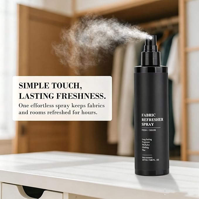 Fabric Refresher & Room Spray – Non-Toxic, Pet & Kid Safe, Long-Lasting Fresh Scent (7.68oz)