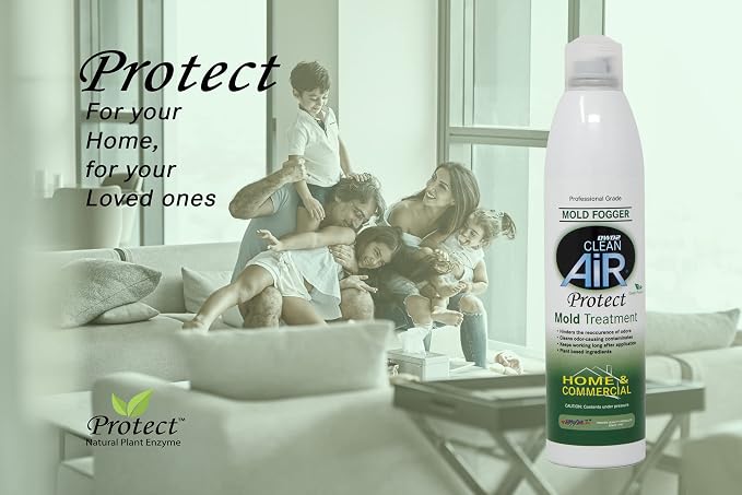 DWD2 Protect™ Home & Commercial Mold-Treatment Plant-Based Mold-Odor Remover Fogger Treatment - eco-friendly solution for a safer and healthier living and working space. (14 oz)
