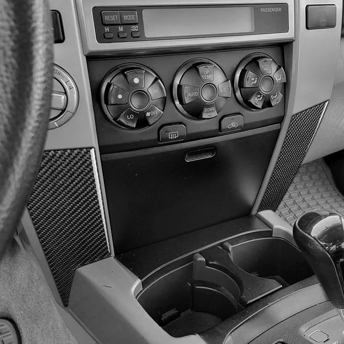Console Side Trim Stickers Fit for Toyota 4Runner(N210) 2003-2009 | for 4 Runner SR5/Sport Edition/Limited | Real Carbon Fiber | Accessories | Center Console Side Panel Trim | Thick