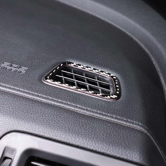 Center Console Side Air Vent Cover for Honda Pilot 2016-2022/ Ridgeline 2017-2023/ Passport 2019-2023, Dashboard Panel Side Air Vent Outlet Trim Cover, Carbon Fiber (Instrument Panel Air Vent Frame)