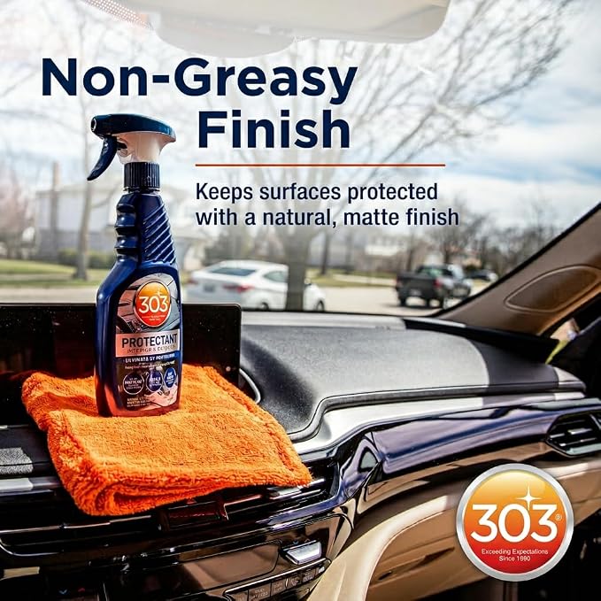 303 Automotive Protectant for Vinyl, Plastic & Rubber, 16 oz | Protects interior and exterior automotive surfaces from UV damage while restoring appearance.