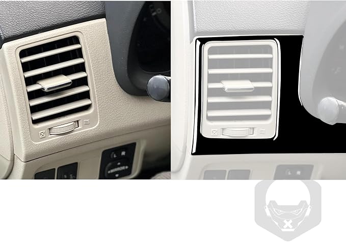 Glossy Bright Piano Black Car Driver Position AC Vent Panel Air Outlet Vent Decoration Sticker Interior Trim Compatible with Toyota Corolla 2009 2010 2011 2012 2013 Auto Trim Accessories