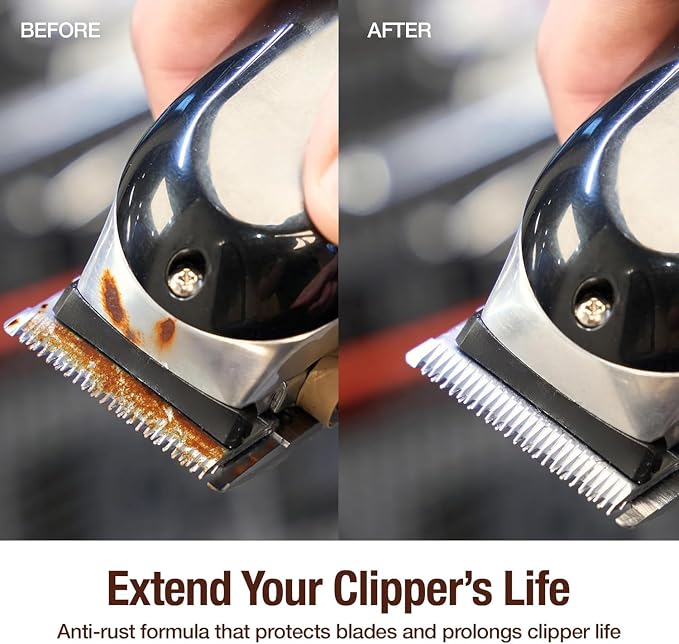 CLIPPERCIDE 5-in-1 Clipper Disinfectant Spray 15oz, 3 Pack | Cleans, Lubricates, Cools, Prevents Rust & Disinfects | Professional Clipper Spray for Barbers, Stylists & Pet Groomers | Made by BARBICIDE