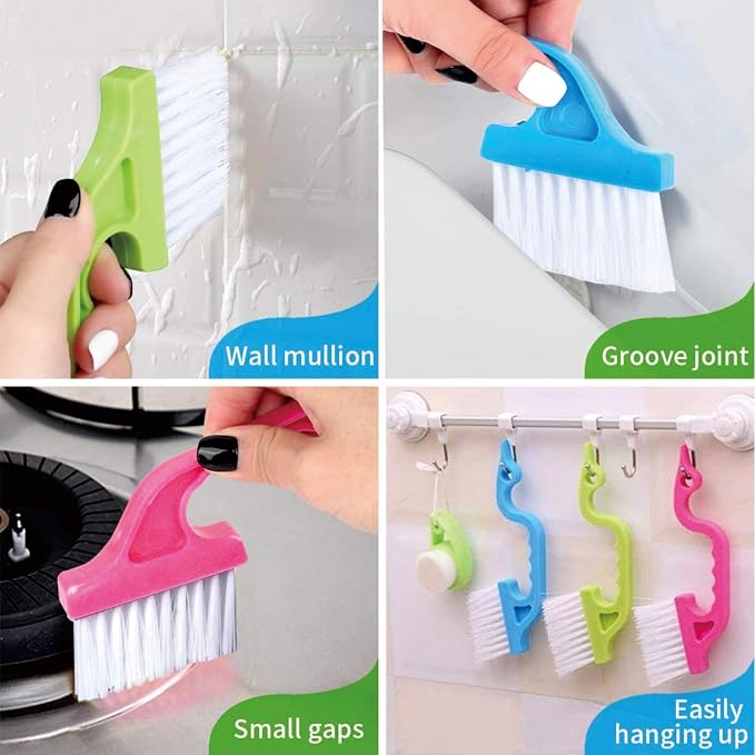 14 Pcs Crevice Cleaning Brush, Corner Brush, Screen Cleaner Brush, Cleaning Tools for Housekeeping, Garbage Disposal Cleaner Brush, Window Track Cleaning Tools, Kitchen