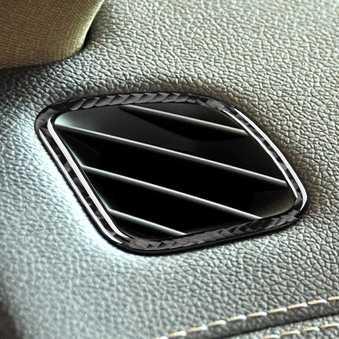 Real Carbon Fiber Trim for Cadillac CTS Accessories | for 2008 2009 2010 2011 2012 2013 Full Set Air Outlets Central Console Dashboard Sticker Interior Thick Overlay Decal
