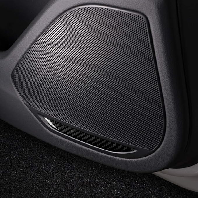Real Carbon Fiber Trim for Audi Accessories | for B9 A4 S4 A5 S5 2020-2025 / RS5 2021-2025 Door Speaker Strip Interior Thick Overlay Decal