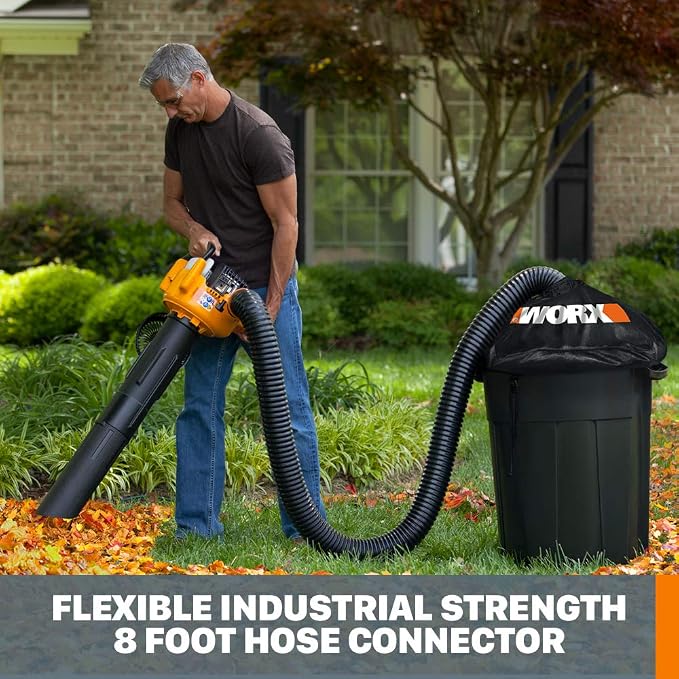 WORX WA4054.2 LeafPro Universal Leaf Collection System for All Major Blower/Vac Brands WA0030 Landscaping 26-Gallon Collapsible Yard Waste Bag/Leaf Bin