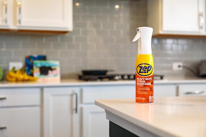 Zep Heavy Duty Citrus Degreaser and Cleaner Mist -16 fl oz ZUCIT20 - Removes Oil, Grease, Adhesive & Kitchen Soil, In Hard-To-Reach Areas, (Pack of 2)