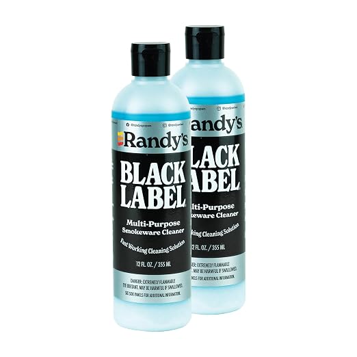 Randy's Black Label Cleaner - (12 fl oz) - Best Multipurpose Surface Cleaning Solution for Glass Tops, Metal and Ceramic Surfaces - Glass Top Cleaner for Streak-Free Finish - 02-Pack