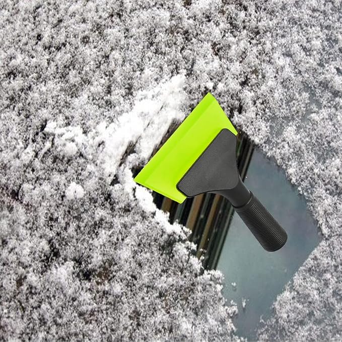 EHDIS Small Squeegee 5 inch Rubber Window Tint Windshield Scraper for Car,Glass, Mirror, Shower, Door,Bathroom Cleaning(Green, 2)