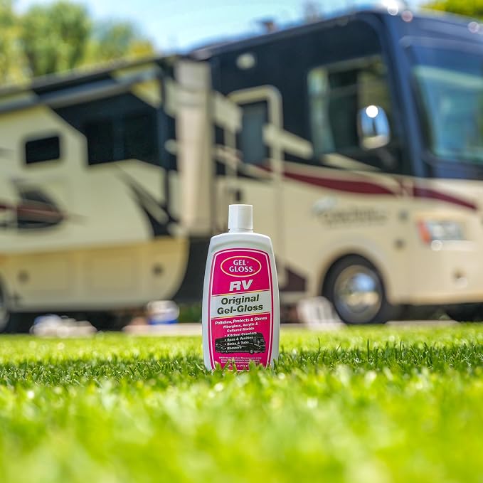 RV Polish w/Carnauba Cleaner Wax Formulation for a Protective Coating - Removes Water Spots, Light Scratches & Stains While Restoring Color & Shine,16 oz.