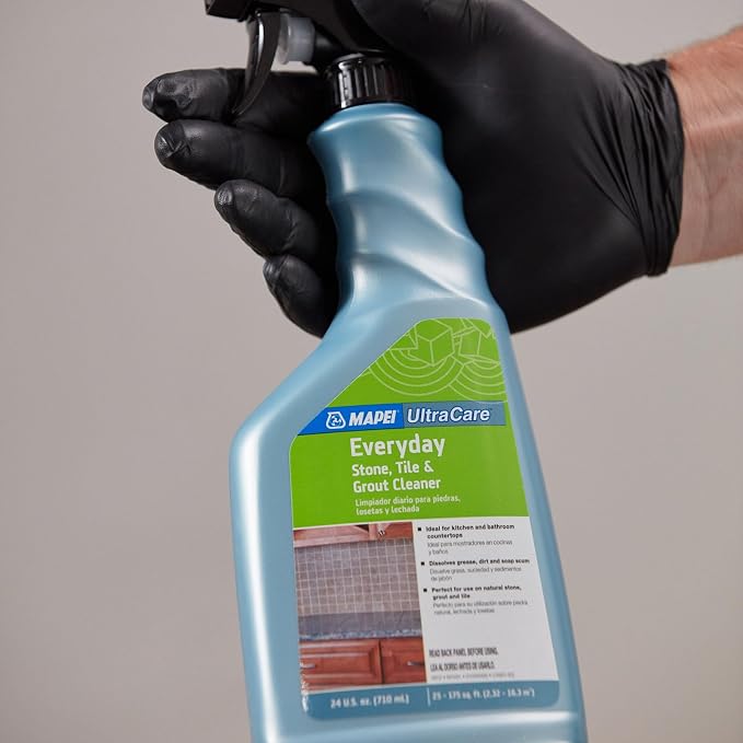 Mapei UltraCare Everyday Stone, Tile & Grout Cleaner, 24 oz Bottle, Daily Use Formula for Safe and Effective Cleaning