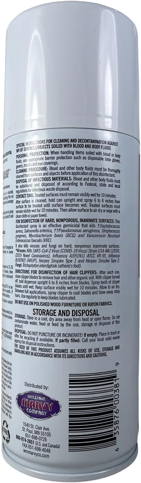 Clipper Ease Spray Disinfectant – 12 oz | Cleans, Cools, Lubricates & Disinfects Electric Clippers – Antibacterial, Antifungal, Anti-Rust Formula for Barbers & Stylists