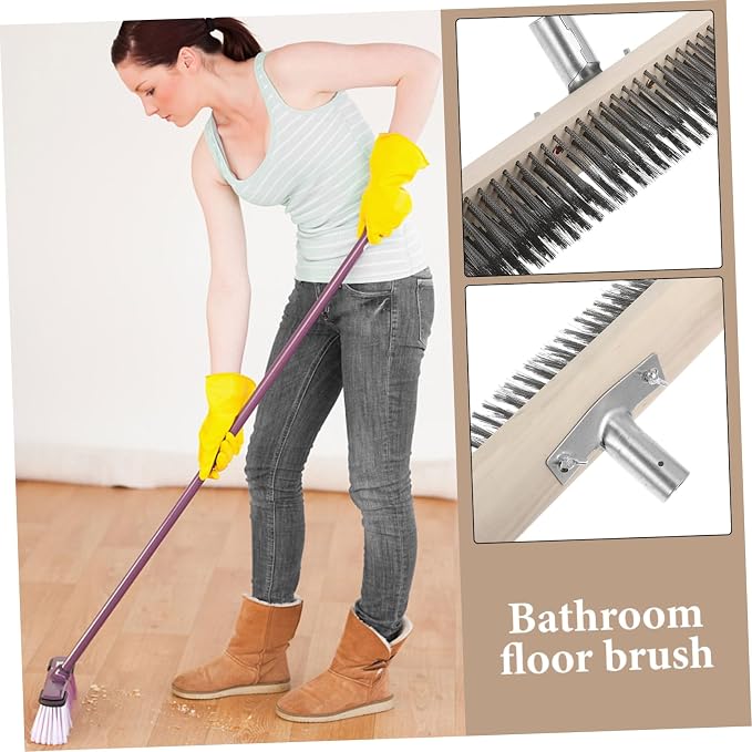ABOOFAN Heavy Duty Metal Cleaning Brush Stainless Steel Wire Brush for Floors Hard Surface Scrubber