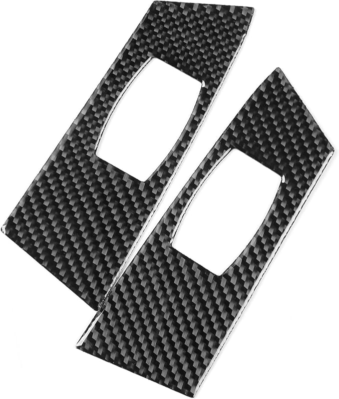 Rear Window Lift Trim Decals Fit for Toyota 4Runner(N210) 2003-2009 | for SR5/Sport Edition/Limited | Real Carbon Fiber | Rear Door Window Switch Control Cover | Self-adhesive