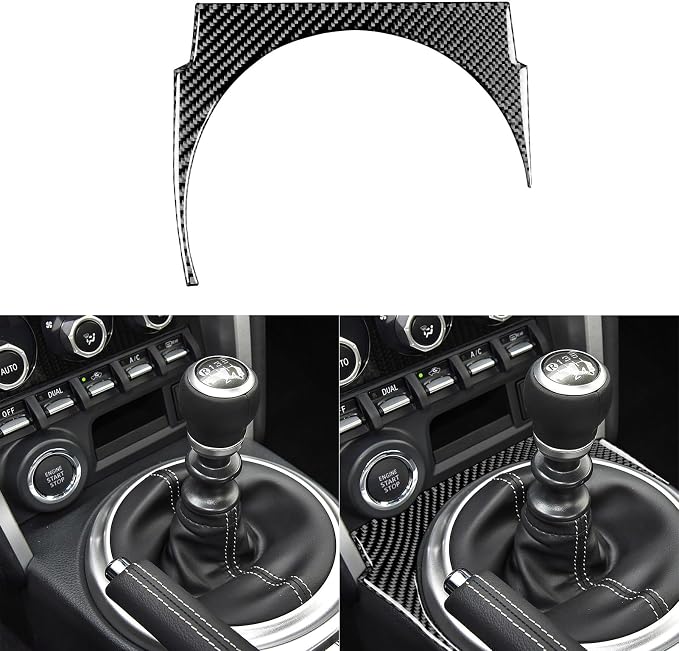 Real Carbon Fiber Trim for Subaru Accessories | for Scion FR-S/Toyota 86 2016 2017 2018 2019 2020 Gear Shift Surround Panel Interior Thick Overlay Decal