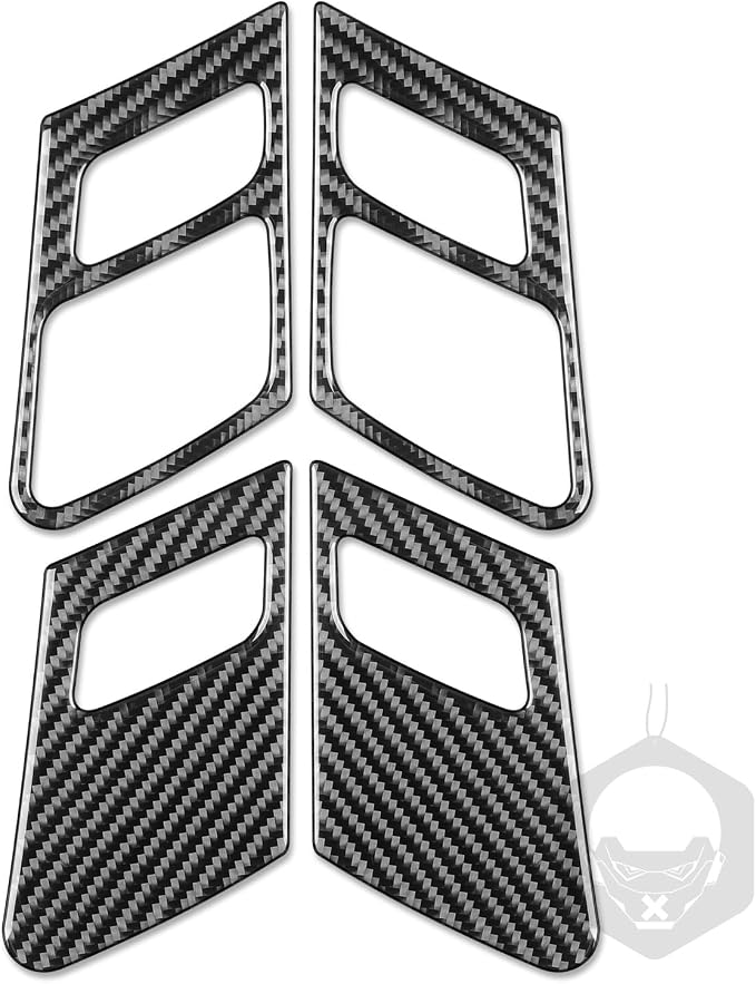 Real Carbon Fiber Trim for Audi 80A Q5 Accessories | for SQ5 2018-2025 Dash Door Lock Button Panel Frame Cover Sticker Interior Thick Overlay Decal