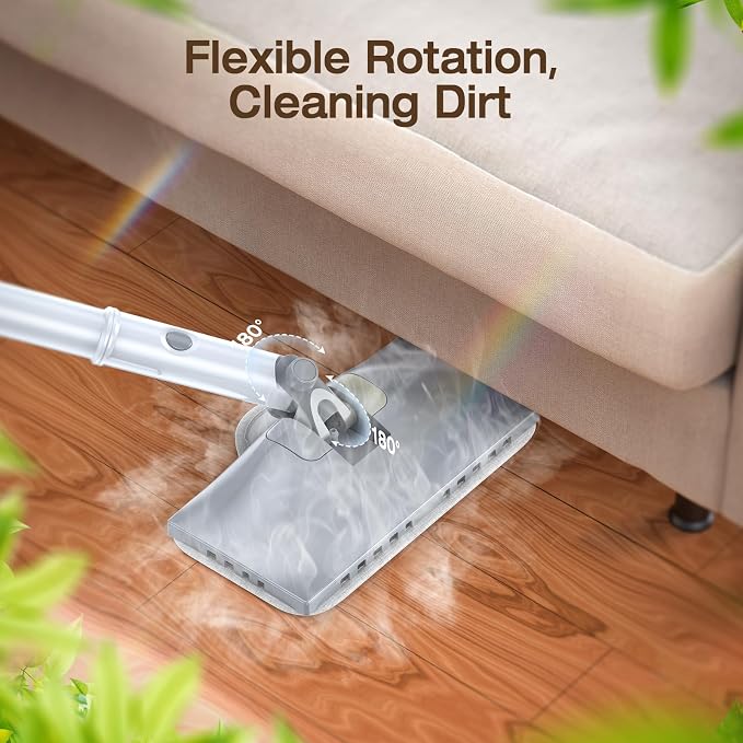10 in 1 Multi-Accessories Handheld Steam Cleaner& Steam Mop for Home | Quick 10s Heat, 350ml Water Tank and 2-Level Steamer for Cleaning Floor, Window, Carpet, BBQ Grill, Tile, Sofa, Car and Grout