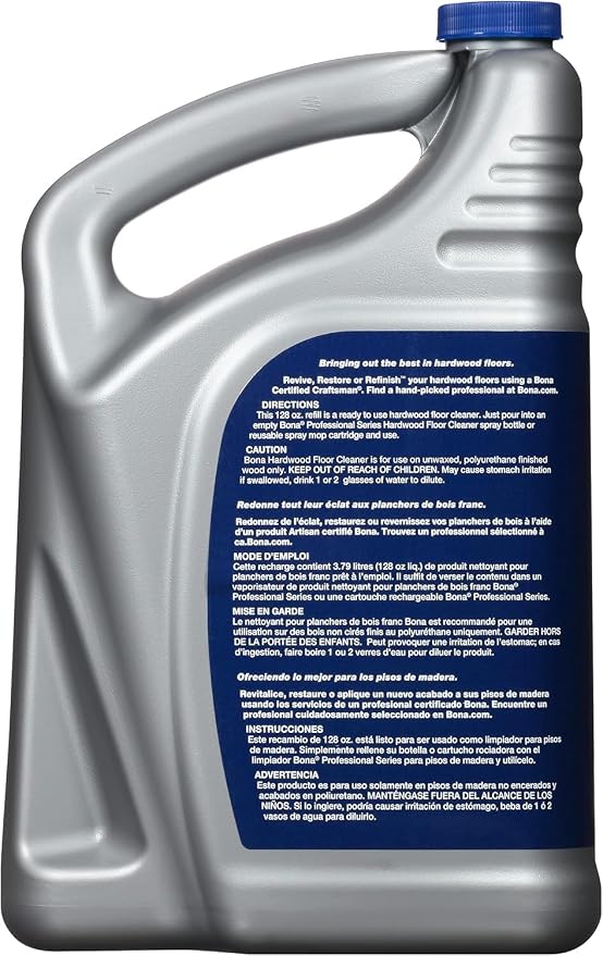 Bona Professional Series Hardwood Floor Cleaner Refill, 128 Fl Oz
