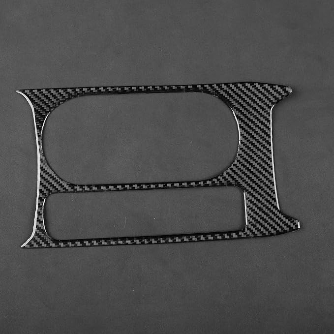 Fit for Audi A3 8Y S3 2021-2025 Real Carbon Fiber Cup Holder Stickers | Cup Holder Frame Center Console | Accessories | Self-adhesive | Thick Overlay