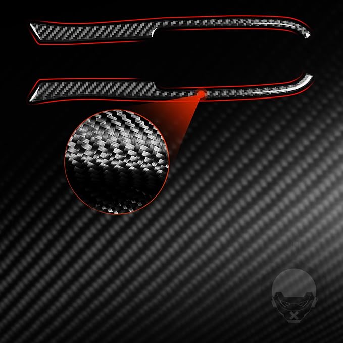 Real Carbon Fiber Trim for Cadillac CTS Accessories | for 2008 2009 2010 2011 2012 2013 Center Console Side Strip Sticker Interior Thick Overlay Decal