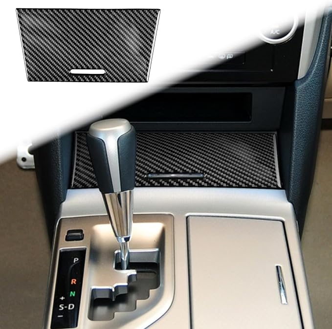 Real Carbon Fiber Trim for Toyota Camry Accessories | for 2012 2013 2014 Center Storage Box Panel Sticker Interior Thick Overlay Decal