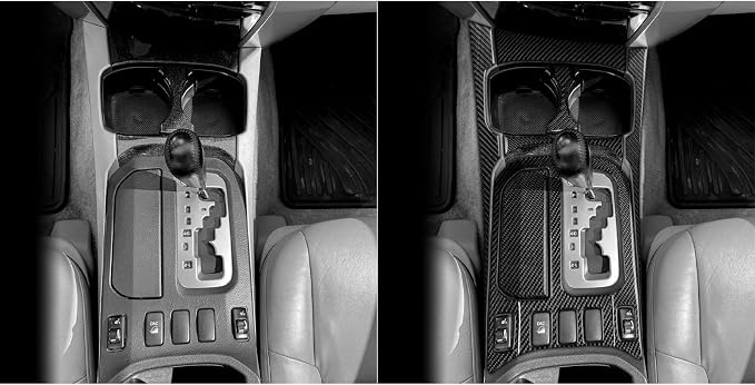 Fit for Toyota 4Runner(N210) 2003-2009 Control Gear Shift Trim Set | for SR5/Sport Edition/Limited | Real Carbon Fiber | Center Control | Accessories | Thick Overlay | Anti-scratch