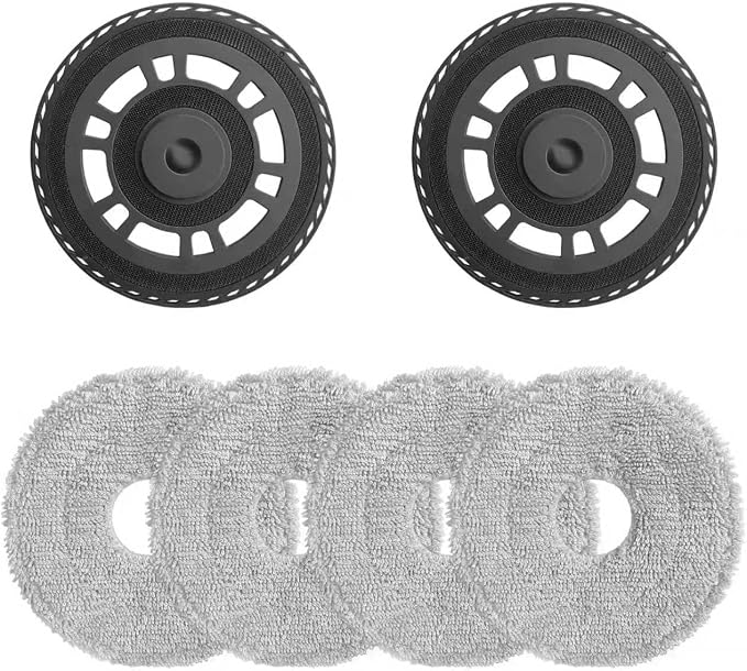 4Mop and 2 Mop Pad Plate Accessories for Dreame L20 Ultra/ L10s Ultra Gen2/ L10s Pro Ultra Heat/ X30 Ultra/ X40 Ultra/ X40 Master/ L40 Ultra, Board Holder Replacement Mop Tray Part Attachment