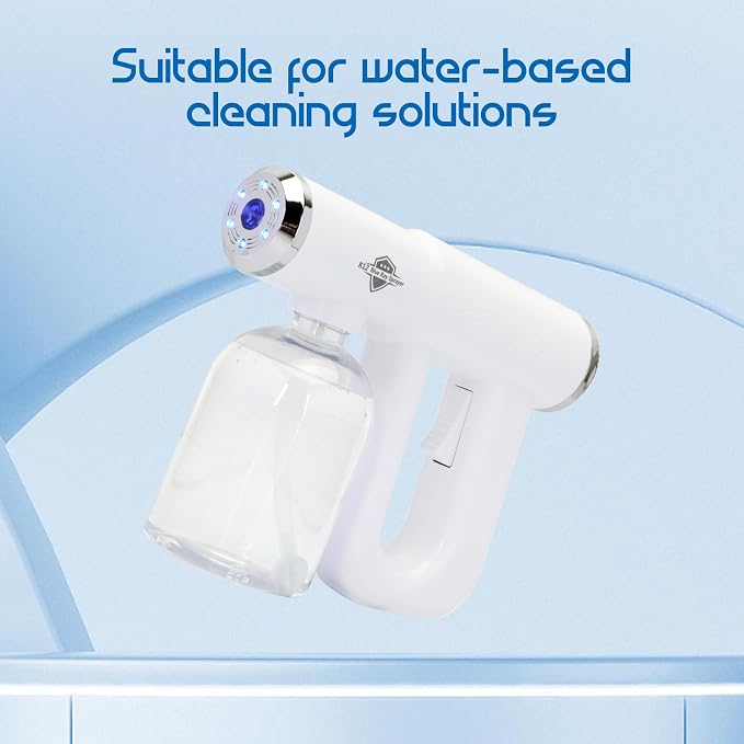 Disinfectant fogger, K12 Blue Ray Disinfectant Fogger Machine, ULV Nano Sanitizer Gun, Cordless Rechargeable Handheld Sanitizing Sprayer, Electrostatic Portable Sprayerf for Home, Office or Travel