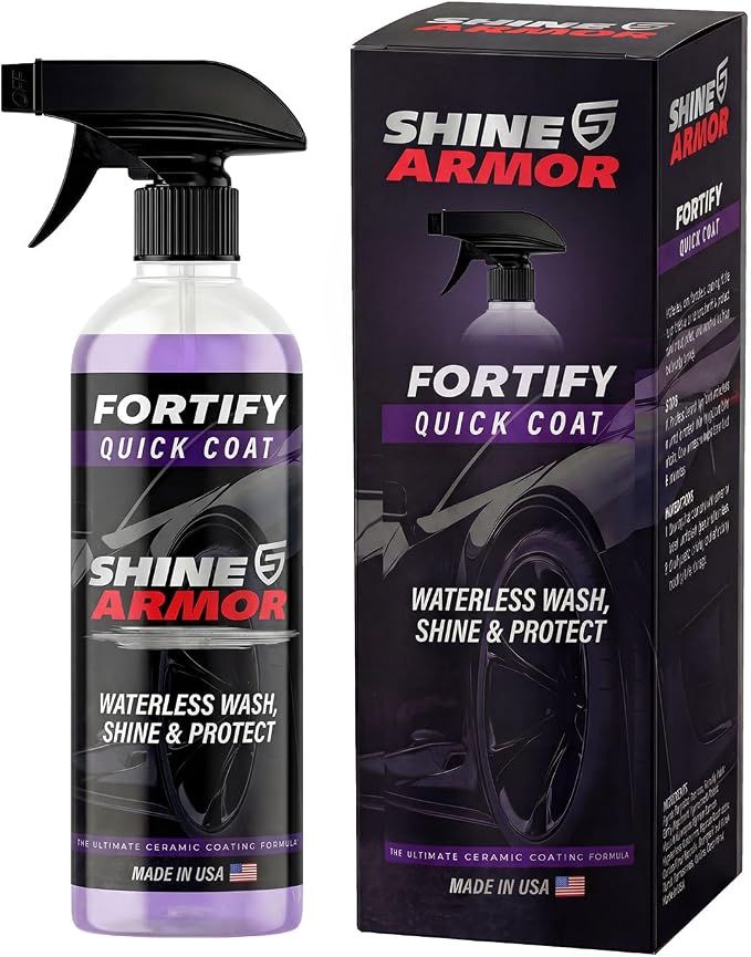 Ceramic Coating Spray - Clean, Glossy, Protected Paint in 15 Minutes Flat | 16 Fl Oz - Twice the coverage, same 15-minute job. Cleans, glosses and seals so dirt and rain slide off between washes.