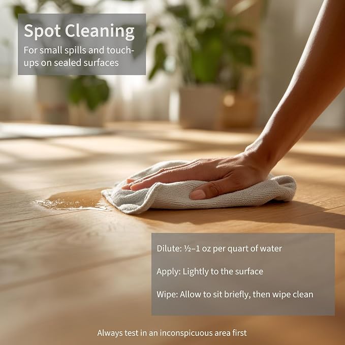 Lapew Wild Honey Scented Mop Soap - Luxury Floor Cleaner Concentrate for Mopping Tile, Laminate, Vinyl & Hardwood | Streak-Free, Low-Foam | 36 oz