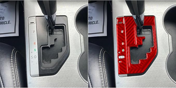 Real Carbon Fiber Trim for Toyota Camry Accessories | for 2012 2013 2014 Center Control Gear Shift Decoration Panel Frame Interior Thick Overlay Decal