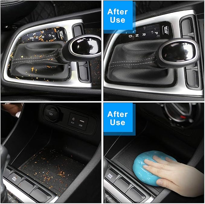 TICARVE 2pack Car Interior Cleaner Gel Car Accessories Cleaning Detail Kit | Car Essentials Cleaning Supplies Slime Car Putty For Cleaning Keyboard Office Laptop Dust Remover Reusable Gift For Men Women