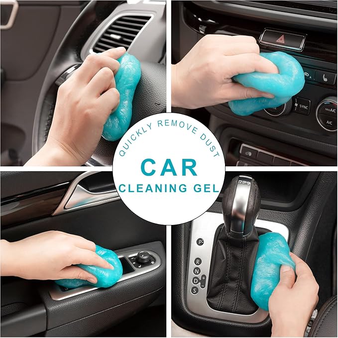 TICARVE 3 Pack Cleaning Gel for Car Detailing Putty Car Vent Cleaner Goo | Car Cleaning Putty Gel, Keyboard Cleaner Slime, Dust Cleaning Mud,Car Interior Cleaner,Auto Detailing Tools,Cars Dust Cleaner