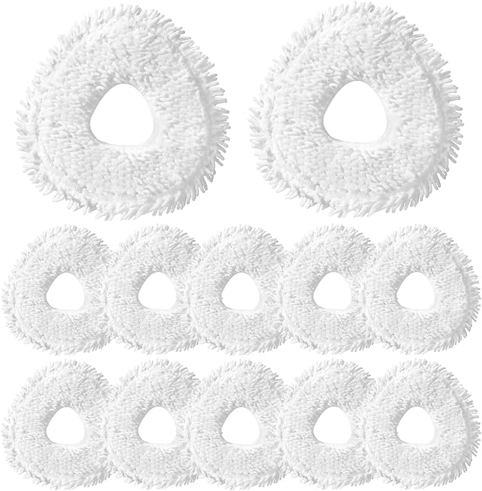 12 Pcs Replacement Mop Pads for Narwal Freo|Freo X Ultra| Freo Z10|Freo Pro | Freo Z Ultra & Freo X10 Pro Robot Vacuum & Mop, Washable Reusable Microfiber Robot Vacuum Mop Pads