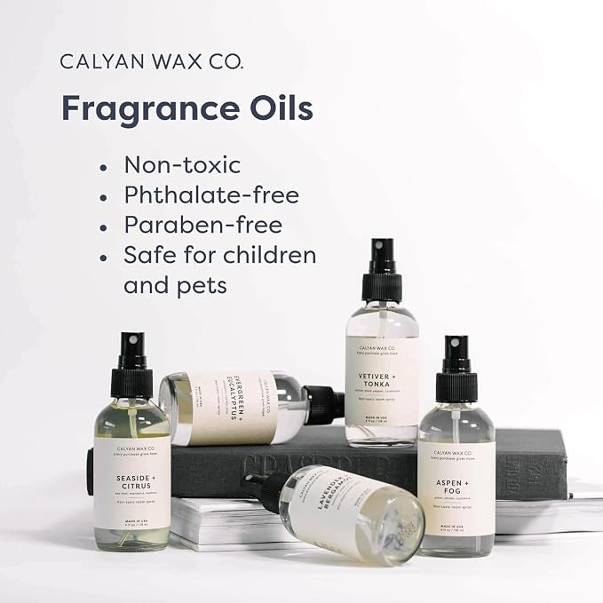 Calyan Wax Co. Rose & Peony Room Spray - Natural Room Deodorizer | Long Lasting Clean Air Freshener - Room Spray for Luxurious Home Fragrance - Bedroom, Bathroom & Car Spray - 4 fl oz