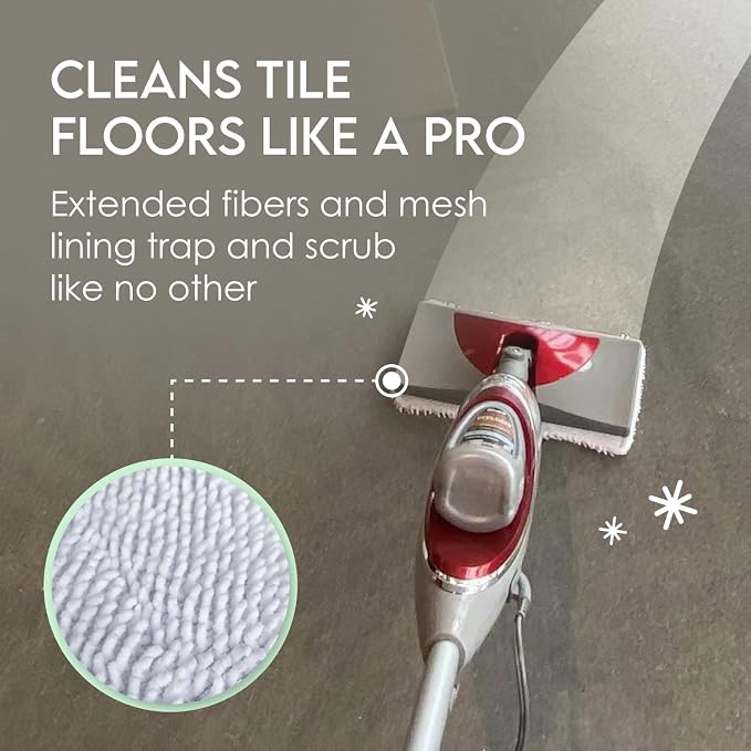 Turbo Microfiber 4-Pack Mop Pads for Shark Steam Mop SK Series & S Series - Shark Steam Replacement Pads