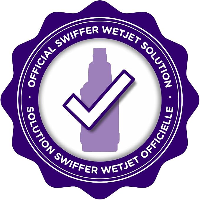 Swiffer WetJet Multi-Purpose Floor Cleaner Solution with Febreze Refill, Hardwood Floor Cleaner, Lavender Scent, 1.25 Liter -42.2 Fl Oz (Pack of 2)