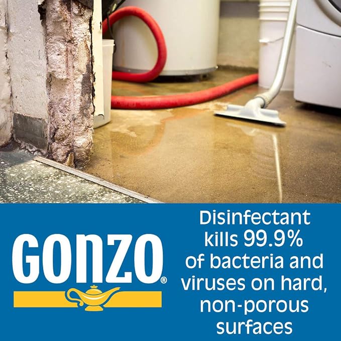 Gonzo Disinfectant Spray & All Purpose Cleaner - 24 Ounce (2 Pack) Lavender - Odor Eliminator, Disinfectant, Flood Fire Water Damage Restoration