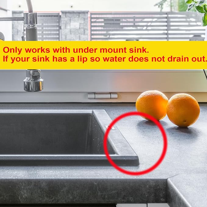 GUUKIN Sponge Holder for Kitchen Sink, Sink Caddy and Soap Tray | 10x4 inch Kitchen Sink Organizer | Compatible with Scrub Daddy, Kitchen Sink Accessories (Black)