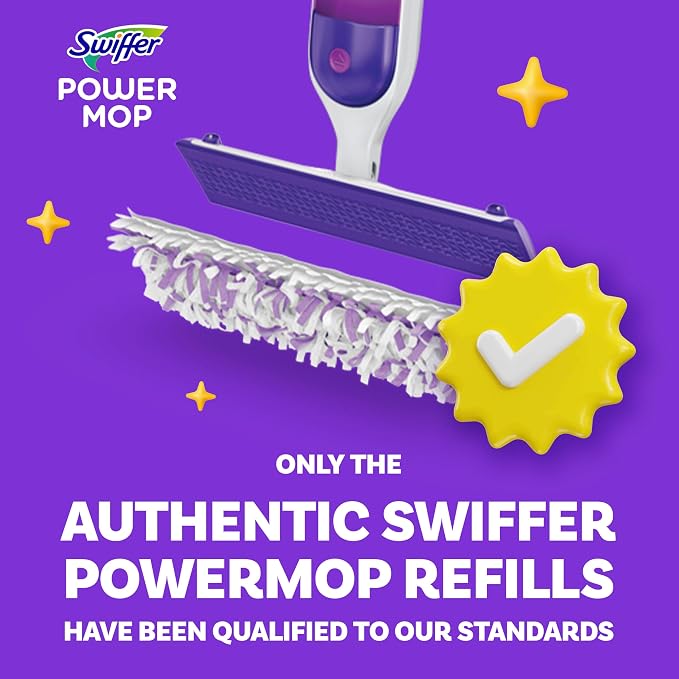 Swiffer PowerMop Multi-Surface Mopping Pad Refills,Made by Swiffer,for Floor Cleaning,11 Count (Pack of 2)