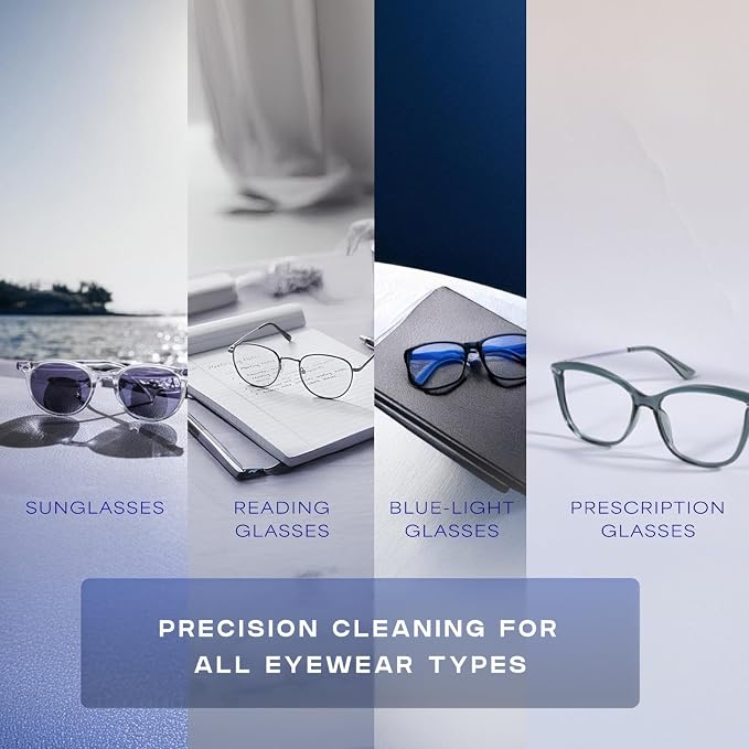 Peeps Glasses Cleaner - for Eyeglasses, Reading Glasses, and More - Lens Cleaner with Carbon Microfiber Tech-Soft Touch Lavender-1 Count (Pack of 1)