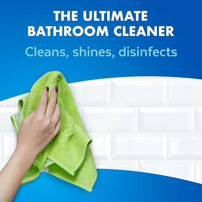 Lysol Power Foaming Bathroom Cleaner, Multipurpose Cleaner for Showers, Bathtubs, Sinks, Disinfectant Spray Kills 99.9% of Germs, Zero Bleach Cleaning Spray, 32 Oz.