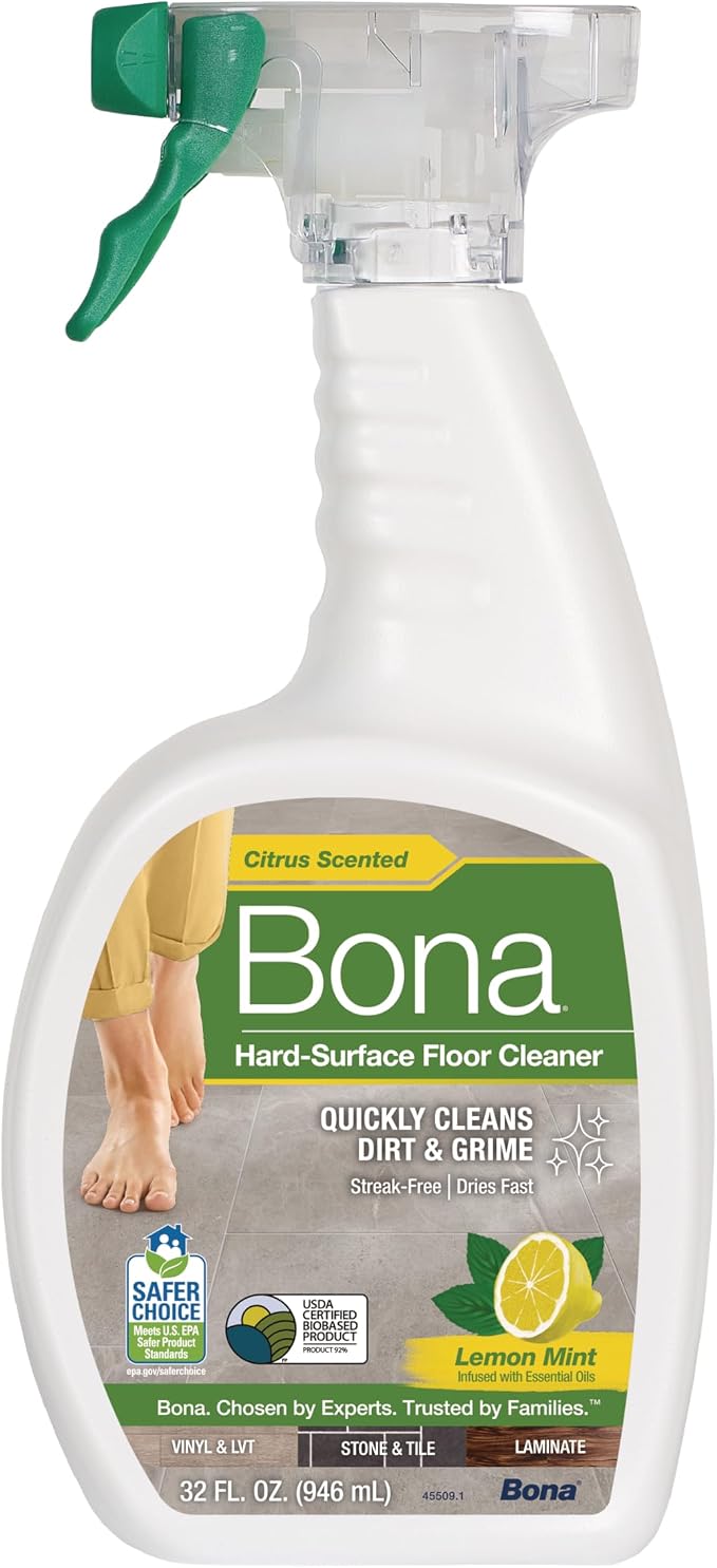 Bona Multi-Surface Floor Cleaner Spray - 32 fl oz - Lemon Mint Scent