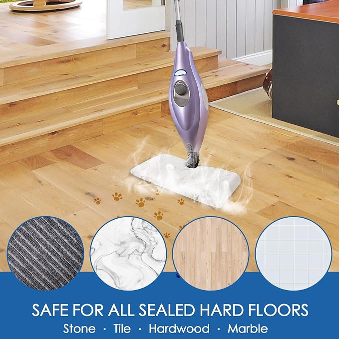 Steam Mop Replacement Pads for Shark Steam Pocket Mop S3501 S3601, 4-Pack | Steam mop pads. Fit S3550 S3901 S3801. Standard 12.5 x 7 in, not XL/S3601CO. Washable microfiber for wood, tile & laminate.