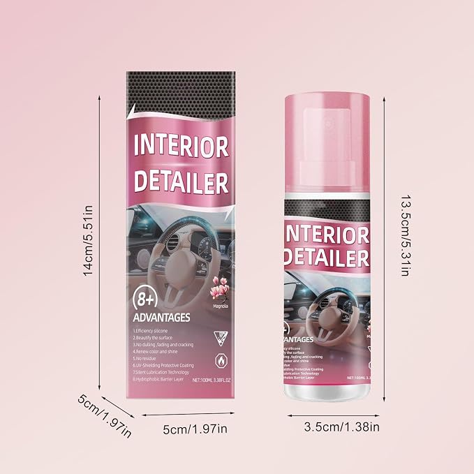 2PCS Polishing Cleaner Car Interior, 2026 Upgrade Car Interior Cleaner Spray, All Purpose Car Interior Detailer Cleaner, for Cars Owners, Polishing Cleaner for Dashboard