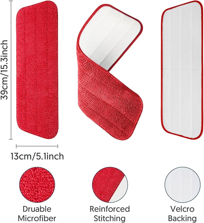 7 Pack Washable Microfiber Mop Pads for Swiffer PowerMop: Wet Mop Refills | Power Mop Refills Multi-purpose, Floor Mop Dust Mop Pads Reusable Replacement, for 13''-15'' Spray Mops Multi-surface Floors