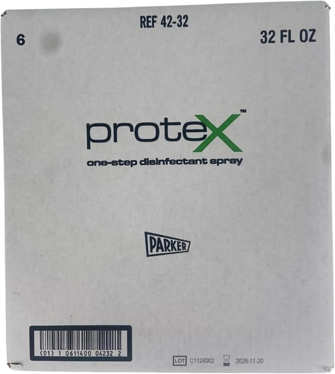 Protex Disinfectant Spray – Surface Cleaner and Sanitizer for Medical Equipment, Hard Surfaces, and Nonporous Areas (6 - pack)