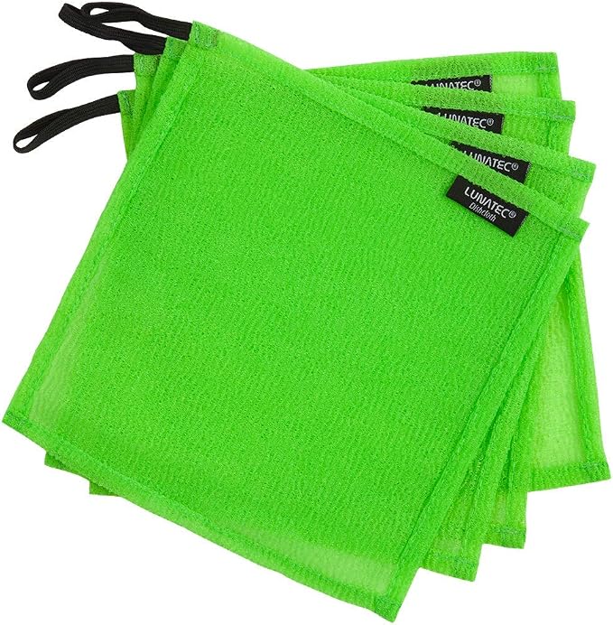 LUNATEC® Odor-Free Kitchen Dishcloths. A Scrubber and scouring pad for All Surfaces. Safe for Non-Stick. (4-Pack)